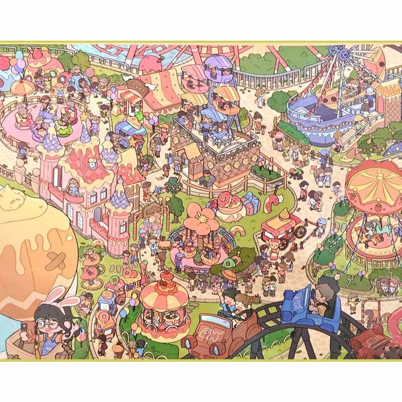 Sweetland Adventure DIY 3D Scene Stickers 3 Cute Miniature Scenes(L)