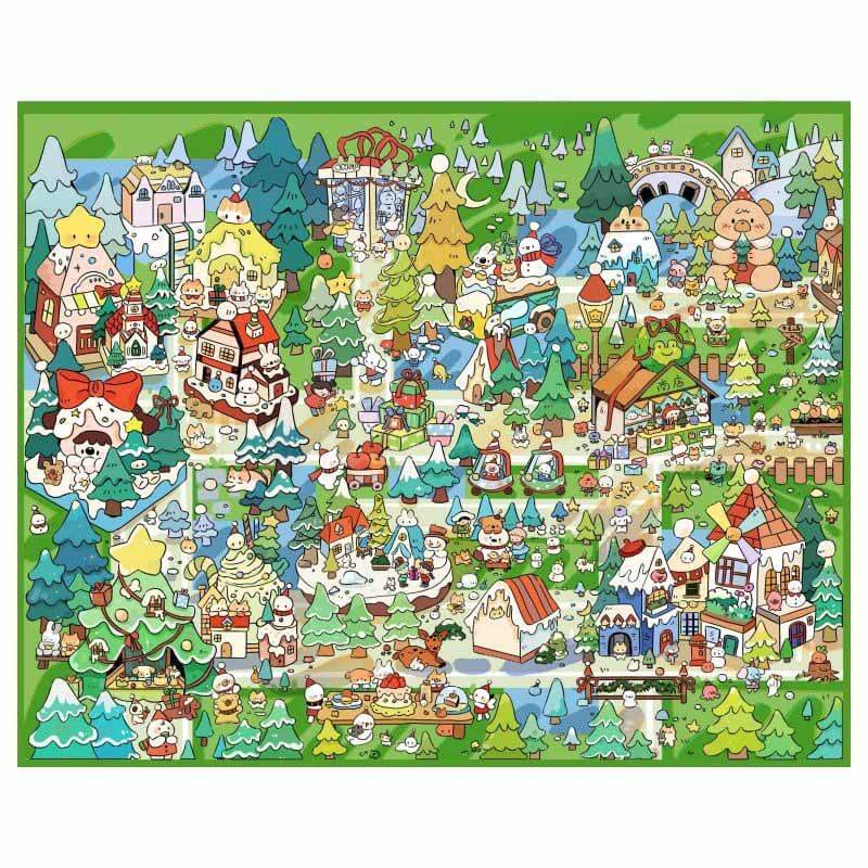Sweetland Adventure DIY 3D Scene Stickers 3 Cute Miniature Scenes(L)