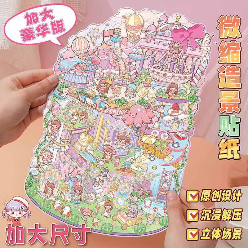 Sweetscape Diaries DIY 3D Scene Stickers 2 Cute Miniature Scenes(L)