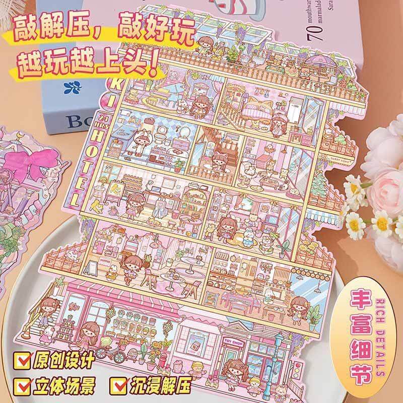 Sweetscape Diaries DIY 3D Scene Stickers 2 Cute Miniature Scenes(L)