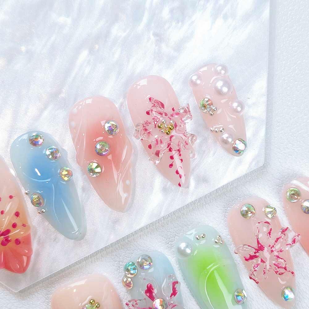 Beauty Art Garden Press On Nails Tideflower 126