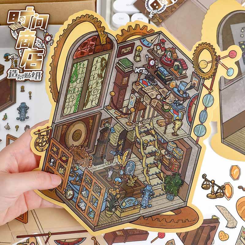 Timeless Tales DIY 3D Scene Stickers 2 Cute Miniature Scenes(L)