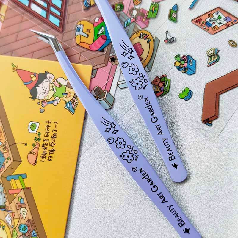 Cute Purple Flower Tweezer | Lash & Craft Tool