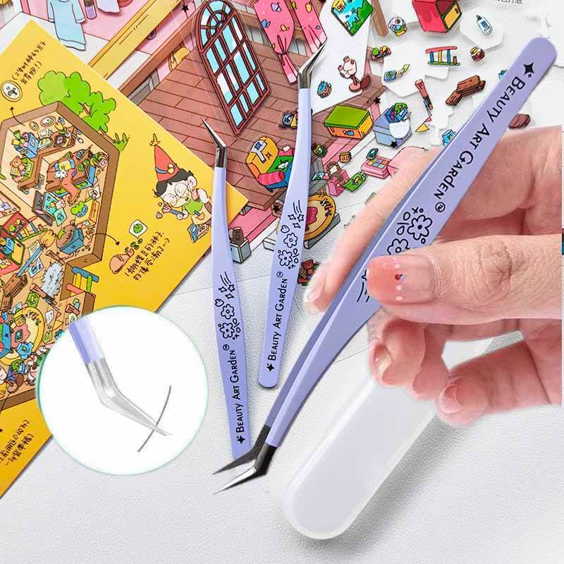Cute Purple Flower Tweezer | Lash & Craft Tool