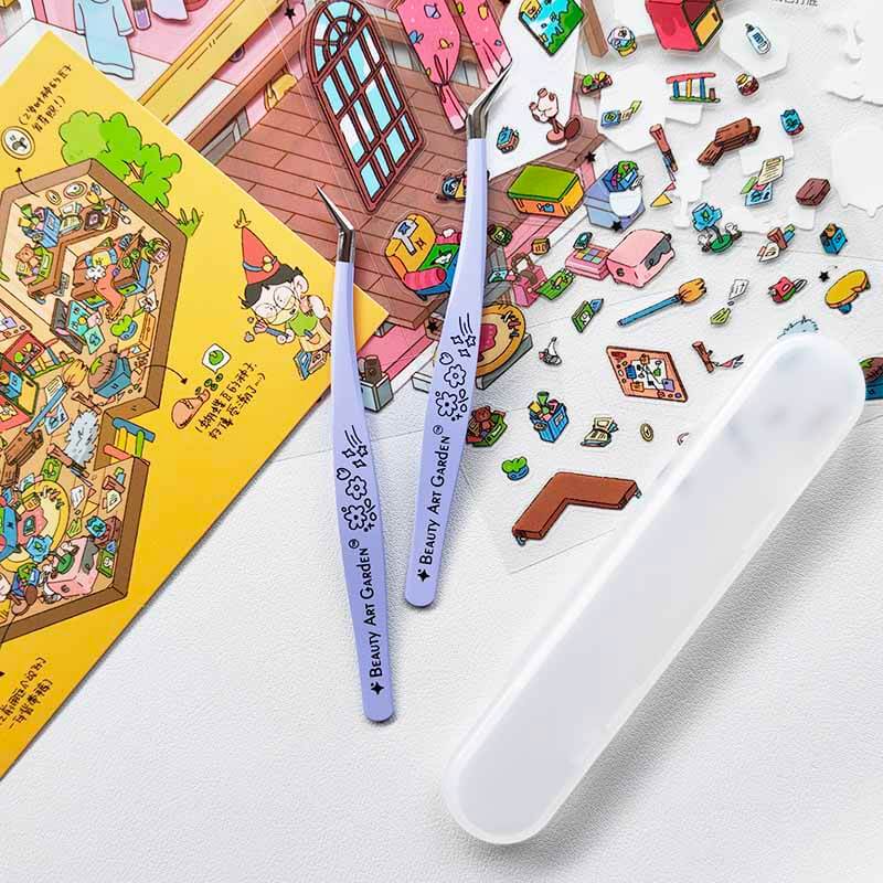 Cute Purple Flower Tweezer | Lash & Craft Tool