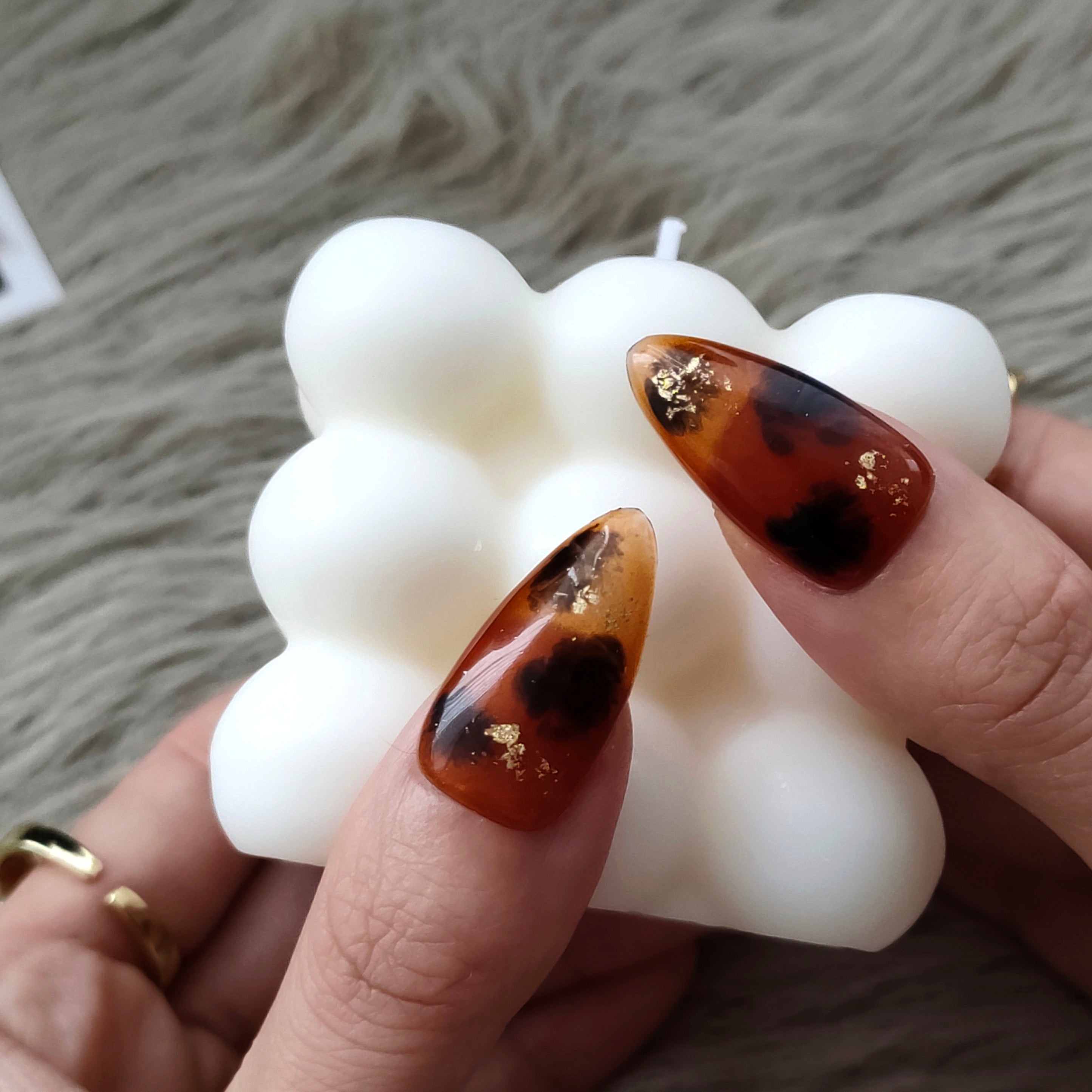 Beauty Art Garden Press On Nails Tortoiseshell Starlight 177