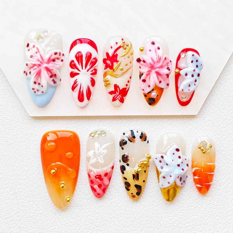 Beauty Art Garden Press On Nail Tropical Bloom 218