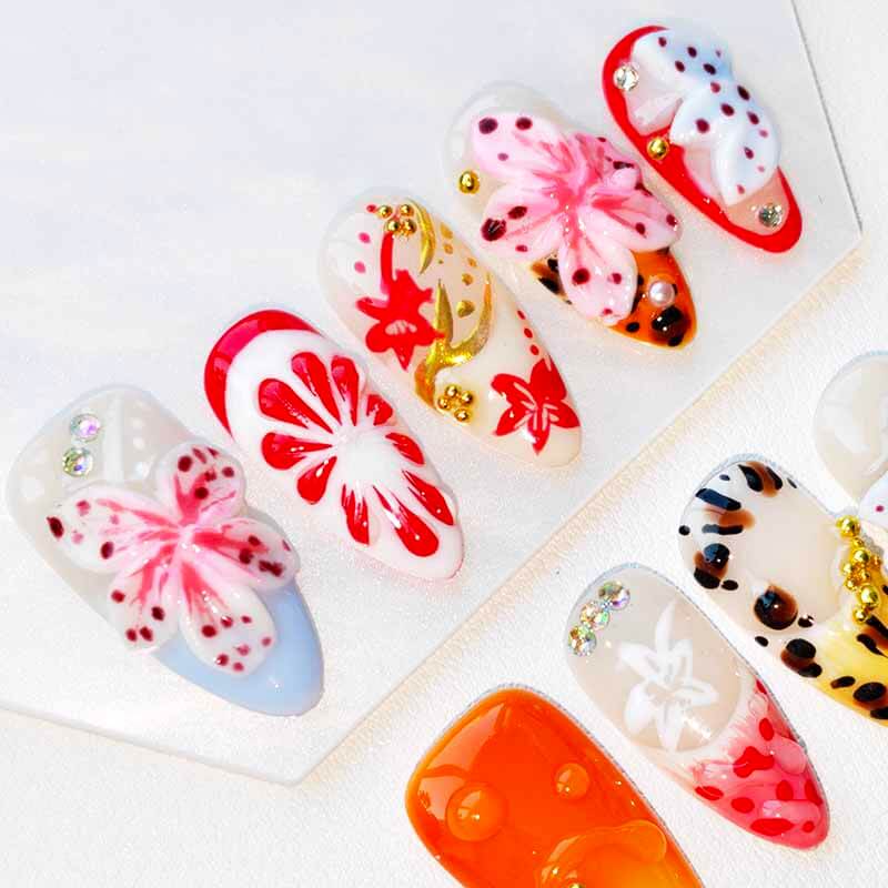 Beauty Art Garden Press On Nail Tropical Bloom 218