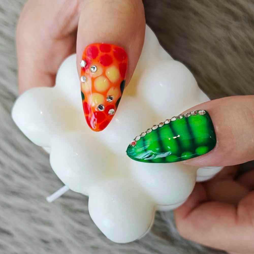 Art Garden Press On Nails Jeweled Verdure 71