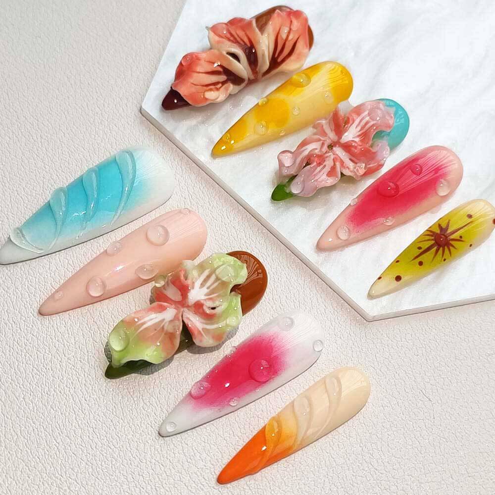 Art Garden Press On Nails Dewy Blooms 181
