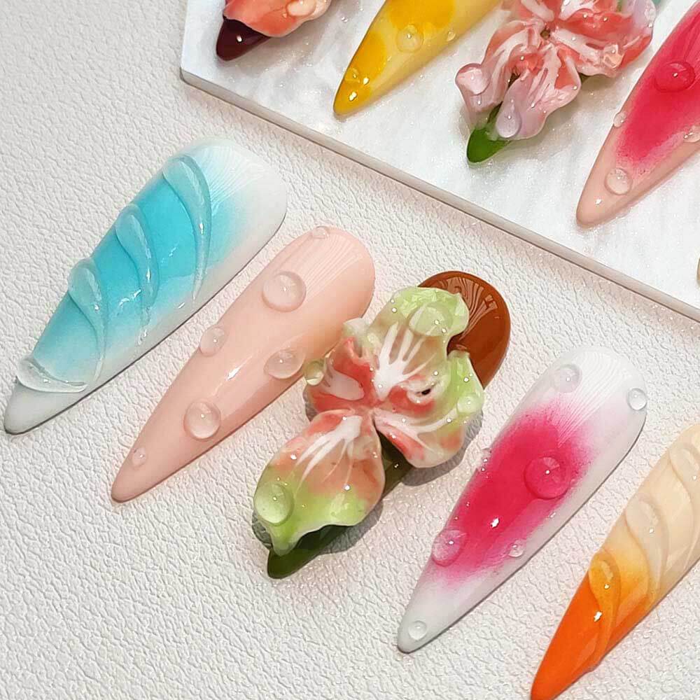 Art Garden Press On Nails Dewy Blooms 181