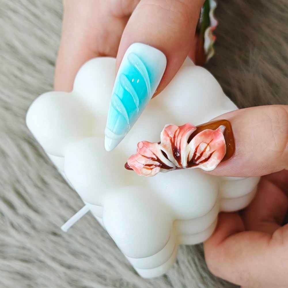 Art Garden Press On Nails Dewy Blooms 181