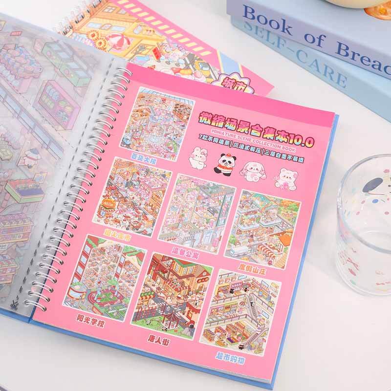 Urban Street Collection DIY 3D Sticker Book 7 Cute Scenes(L)