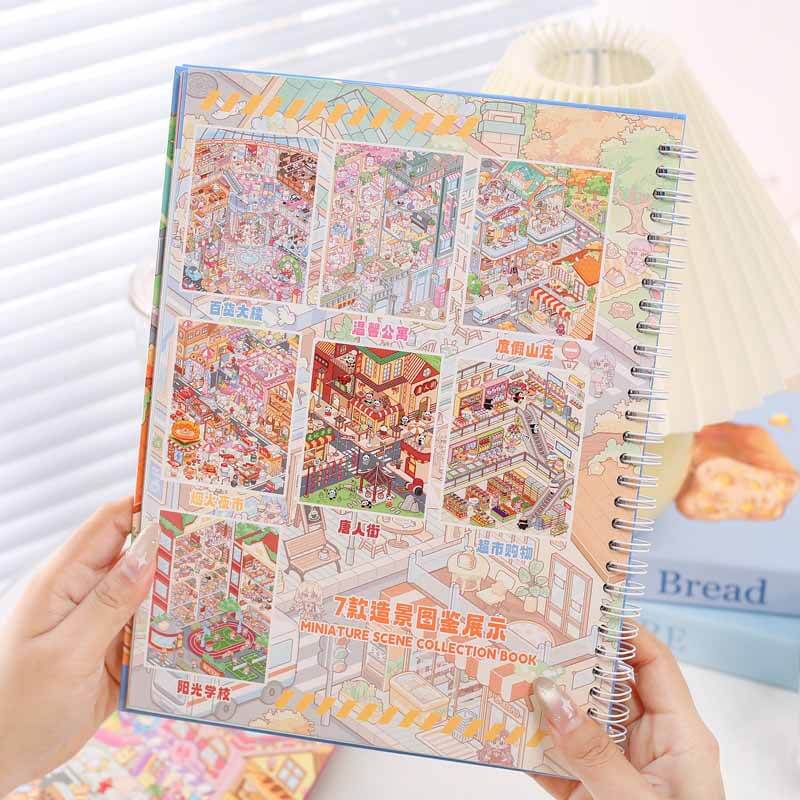 Urban Street Collection DIY 3D Sticker Book 7 Cute Scenes(L)