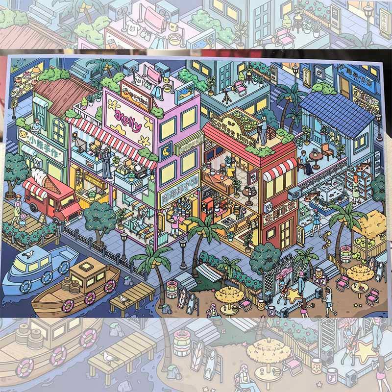 Venetian Escape DIY 3D Sticker 2 Cute Miniature Scenes(xL)