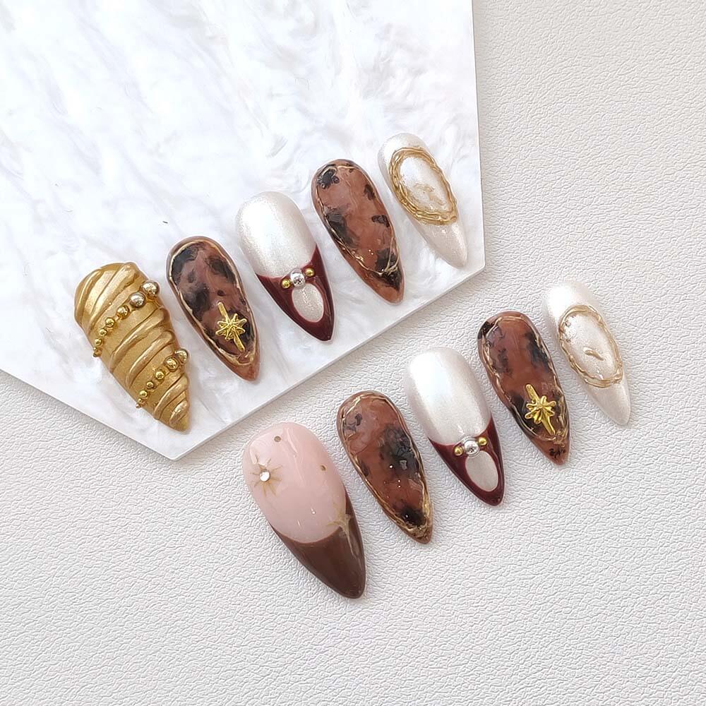 Beauty Art Garden Press On Nails Vintage Vogue 51