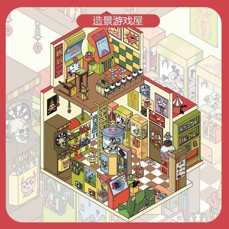 Vintage Wonders DIY 3D Scene Stickers 4 Cute Miniature Scenes (M)