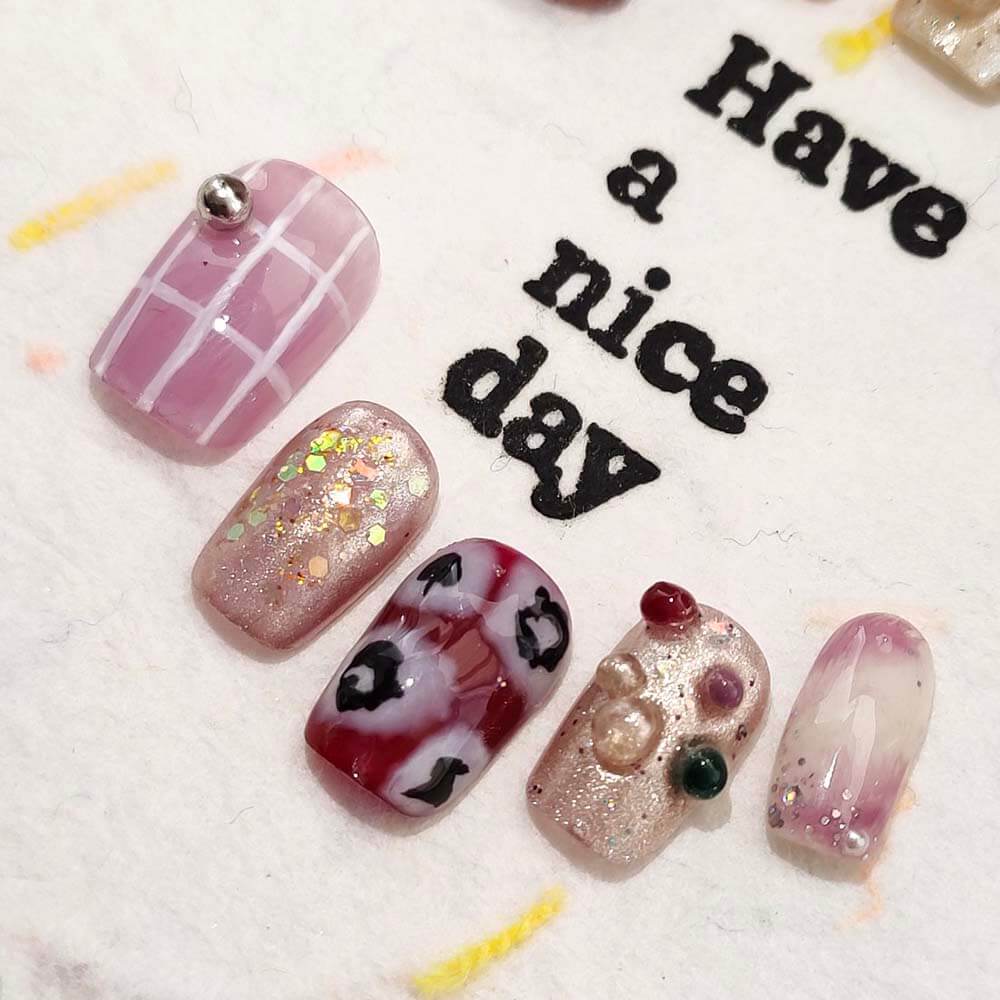 Art Garden Press On Nails Violet Reverie 89