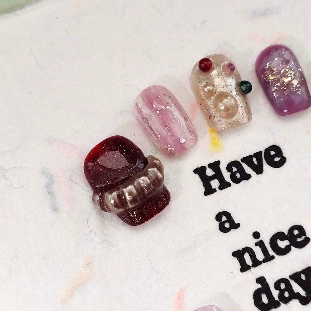 Art Garden Press On Nails Violet Reverie 89