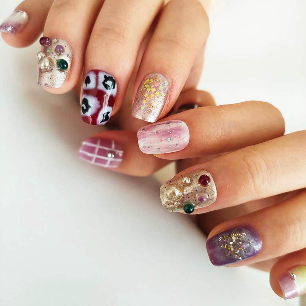 Art Garden Press On Nails Violet Reverie 89