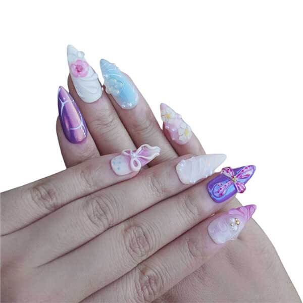 Art Garden Press On Nails Vivid Vanda