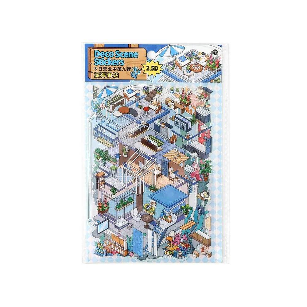 Wanderer's Haven DIY 3D Scene Stickers 4 Cute Miniature Scenes(S)