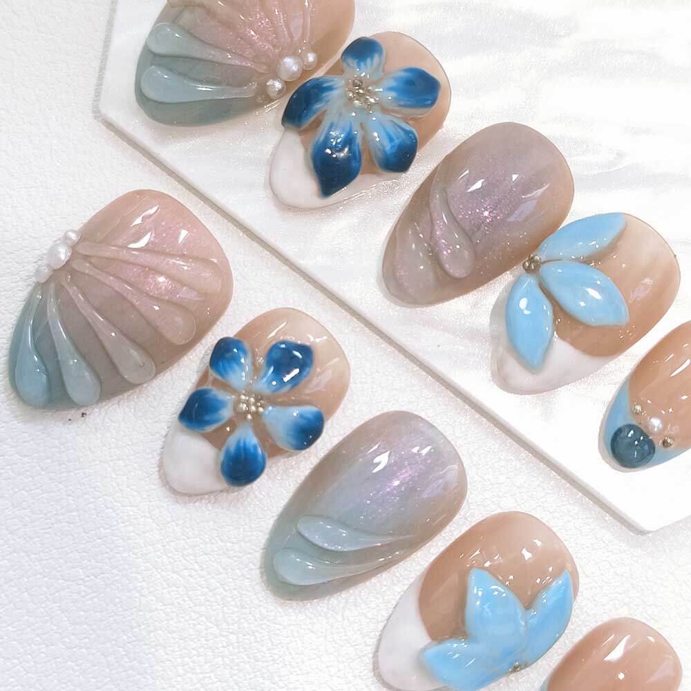 Beauty Art Garden Press On Nails Wavy Crush 127