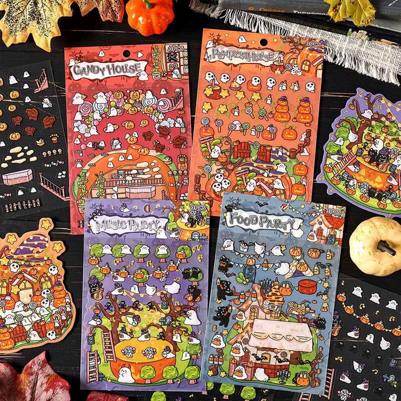 Wonder Carnival DIY 3D Scene Stickers 4 Cute Miniature Scenes(S)