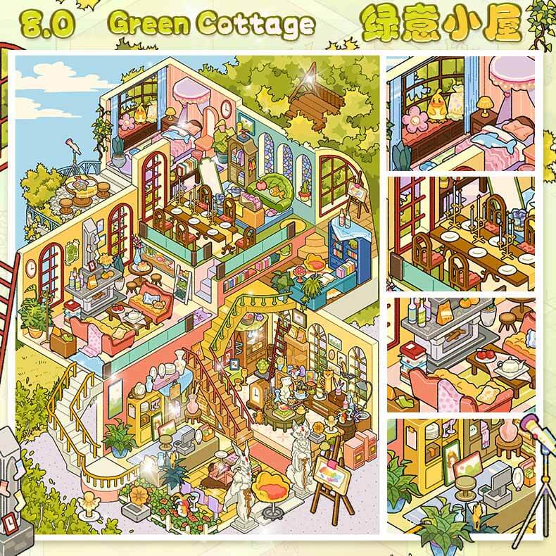 Woodland Escapes DIY 3D Scene Stickers 4 Cute Scenes(L)