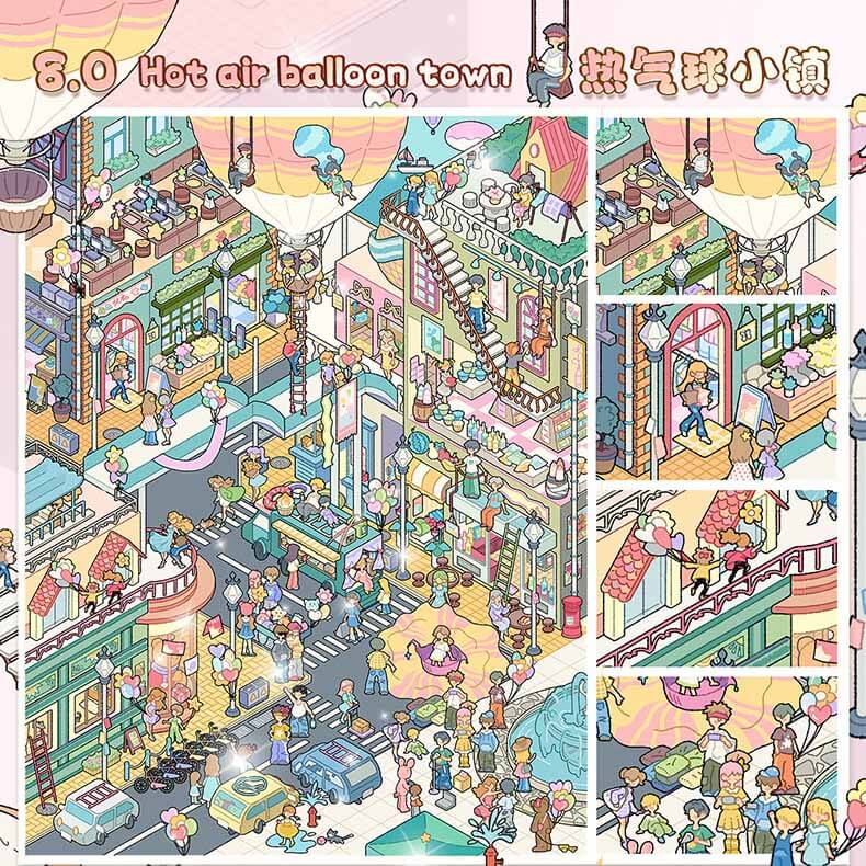 Woodland Escapes DIY 3D Scene Stickers 4 Cute Scenes(L)