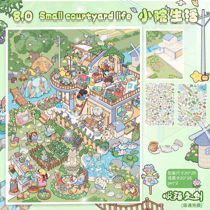 Woodland Escapes DIY 3D Scene Stickers 4 Cute Scenes(L)