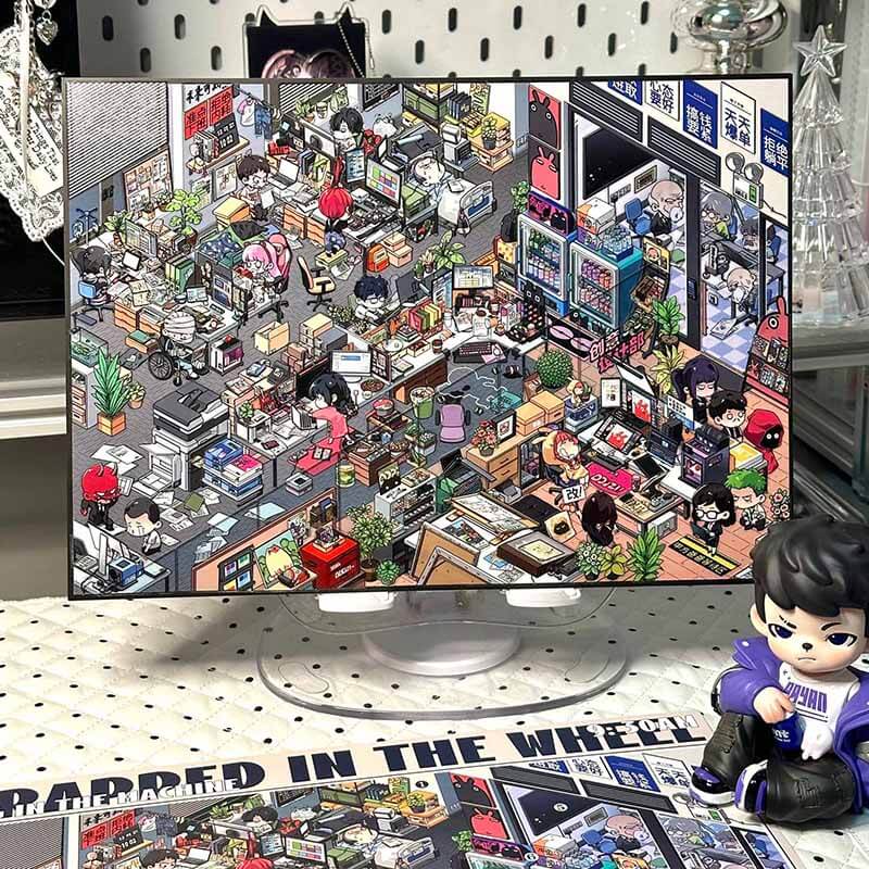 Working Mood DIY 3D Scene Stickers 2 Cute Scenes(XL)