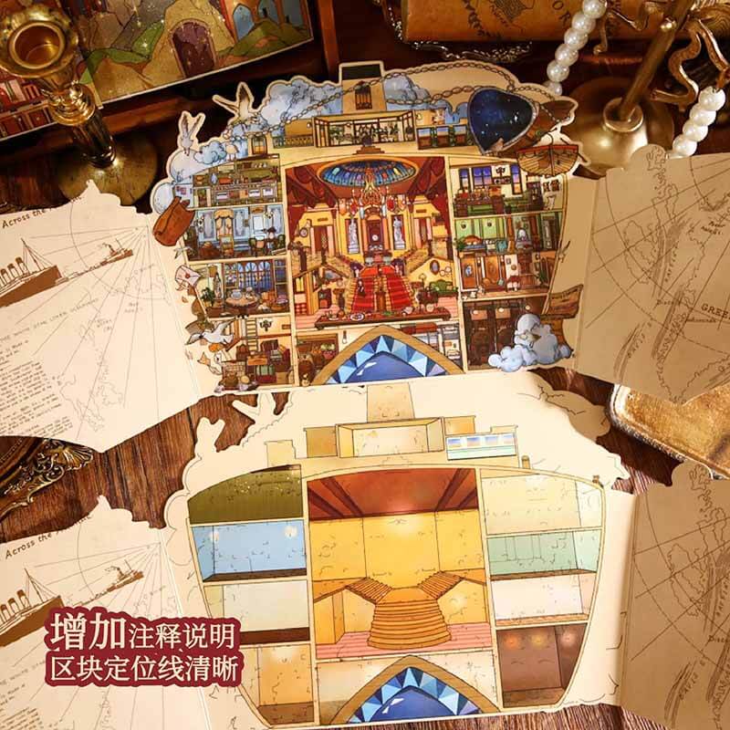 Mystic Dispatch DIY 3D Scene Stickers 2 Cute Scenes(XL)