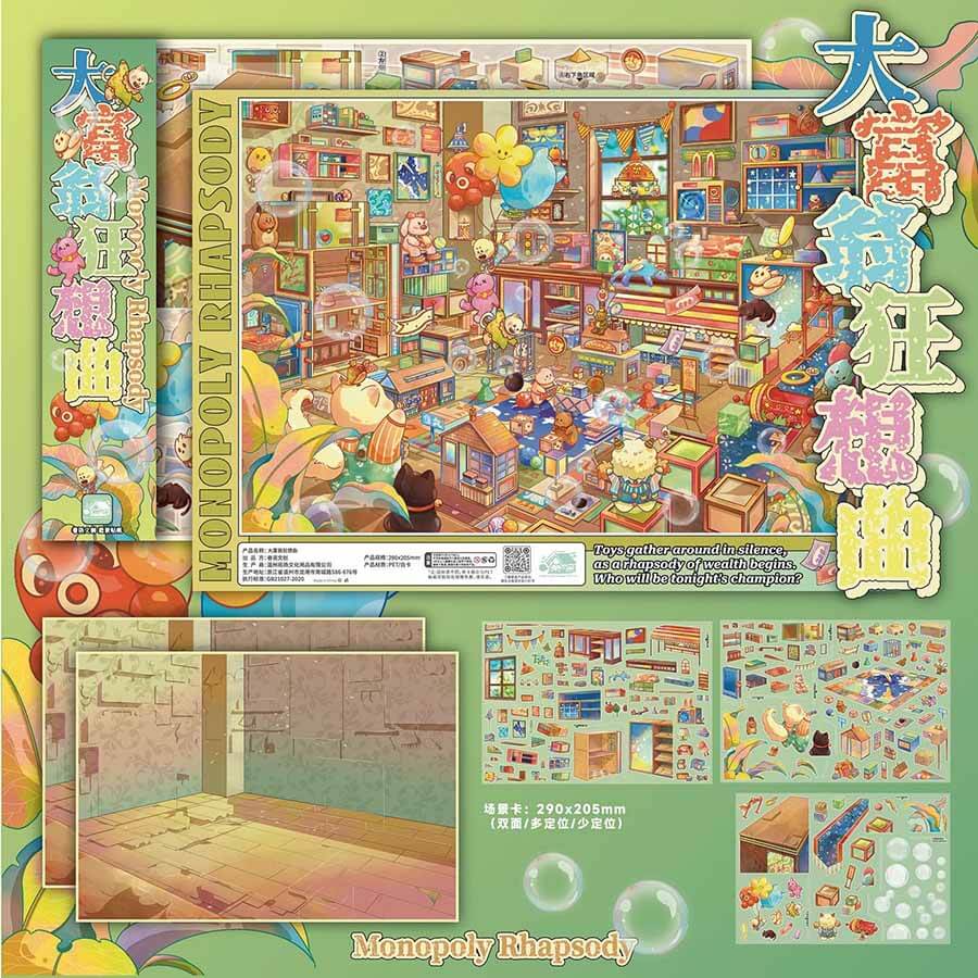 Cat Whimsy DIY 3D Sticker 2 Cute Miniature Scenes(L)