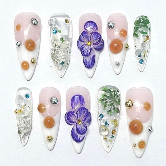 Art Garden Press On Nails Blossom Couture - Beauty Art Garden