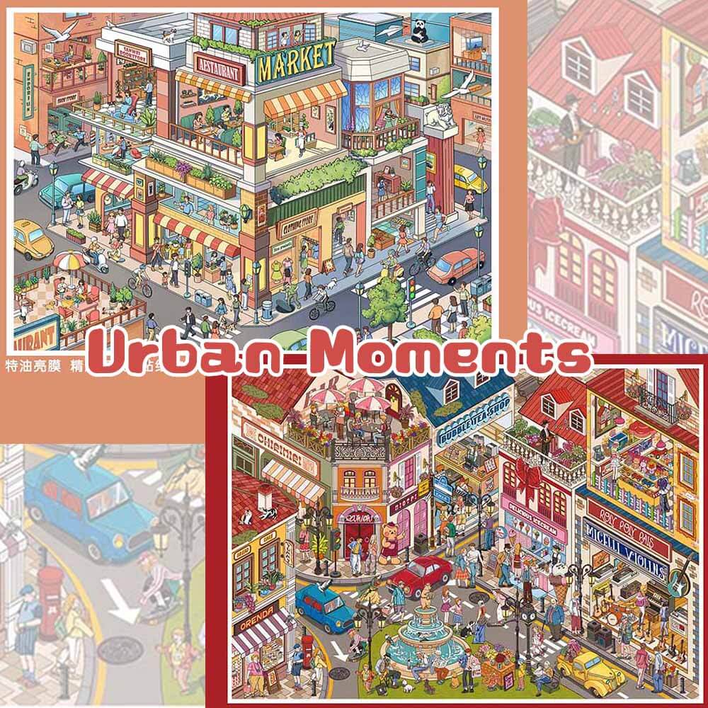 Urban Moments DIY 3D Sticker 2 Cute Miniature Scenes(L)
