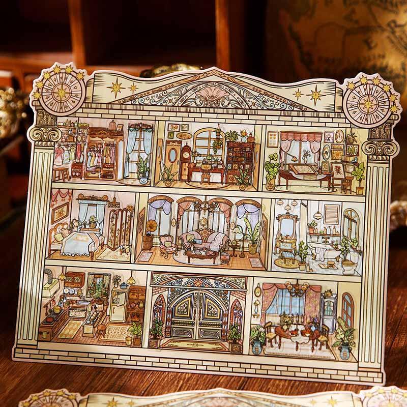 Apartment Life DIY 3D Scene Stickers 3 Cute Scenes(L)