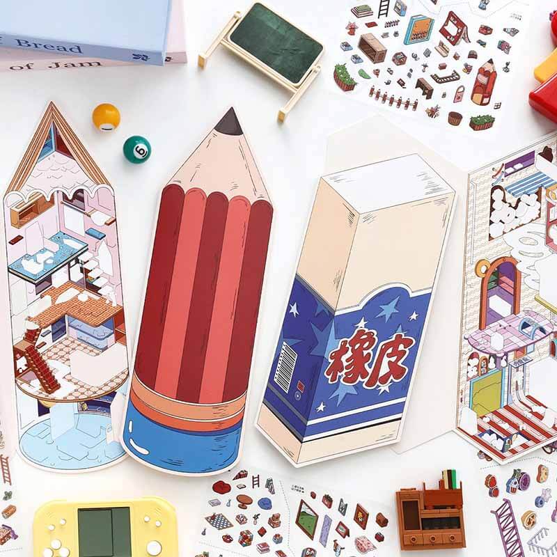 Giant Life DIY 3D Sticker 2 Cute Miniature Scenes(L)