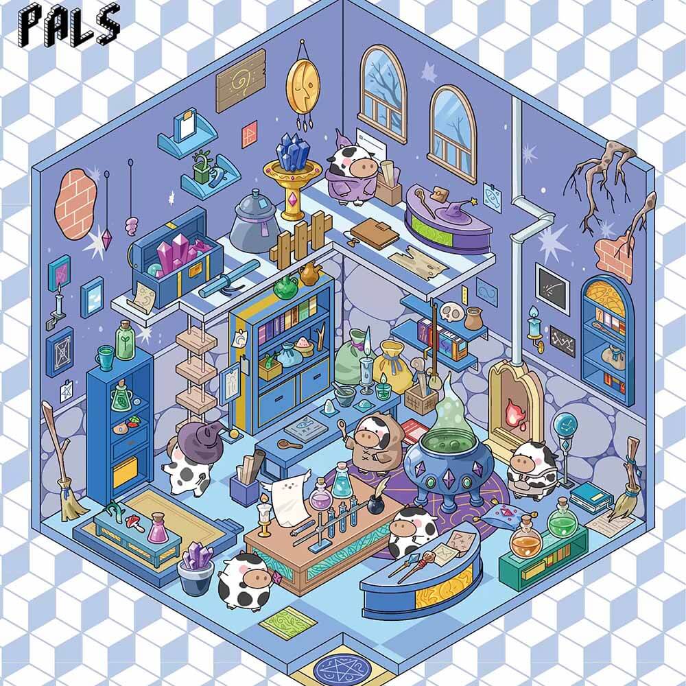 Fantasy Land DIY 3D Scene Stickers 4 Cute Miniature Scenes(S)