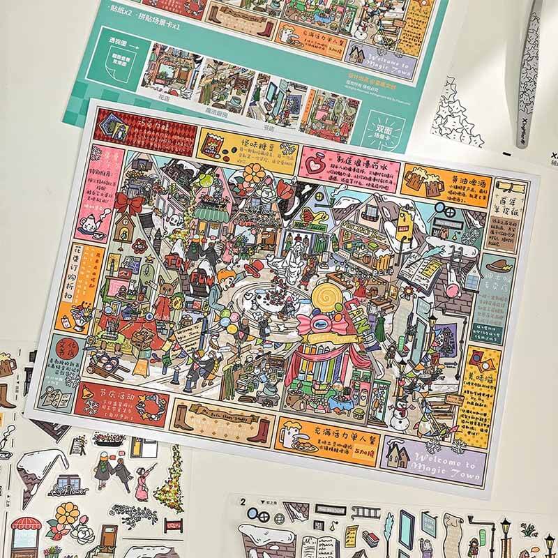 Arcane Study DIY 3D Sticker 2 Cute Miniature Scenes(L)