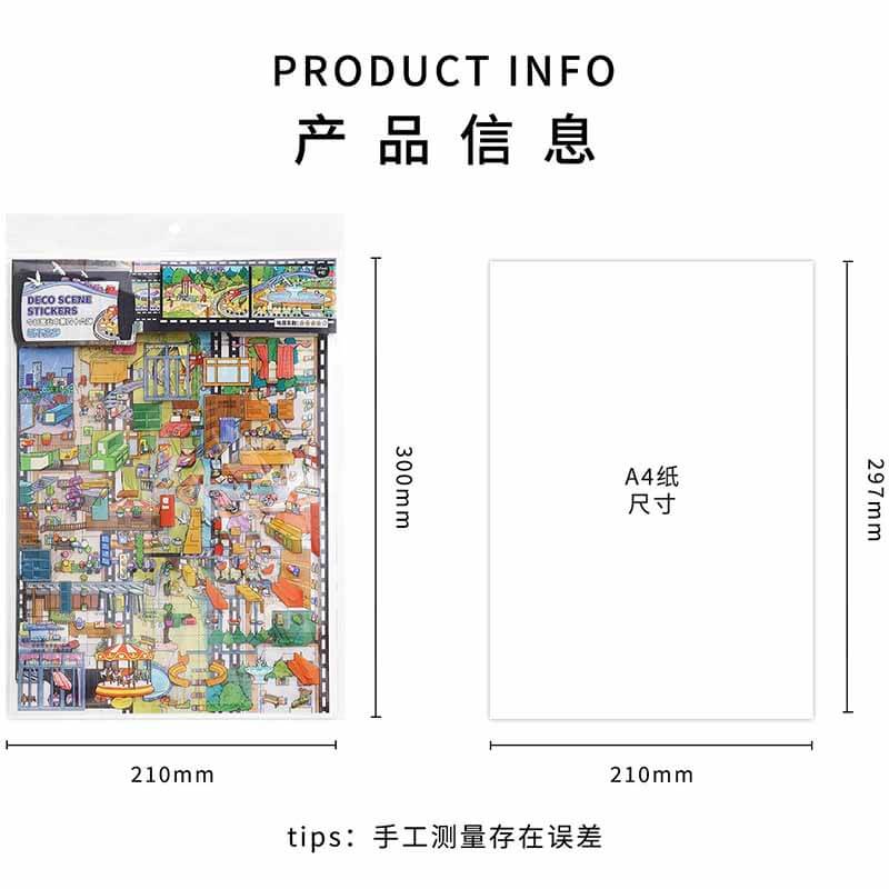 City Rhythm DIY 3D Sticker 2 Cute Miniature Scenes(L)