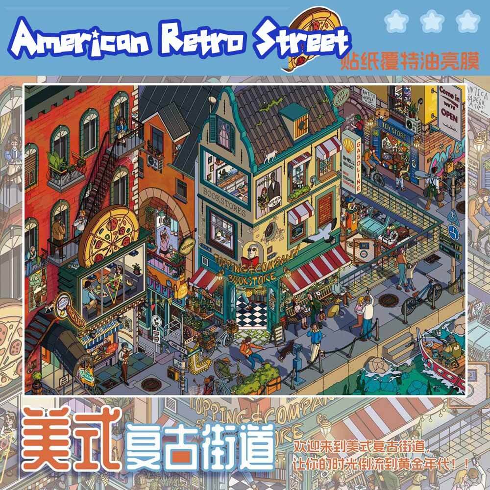 Old Dream Lane DIY 3D Scene Stickers 3 Cute Scenes(L)