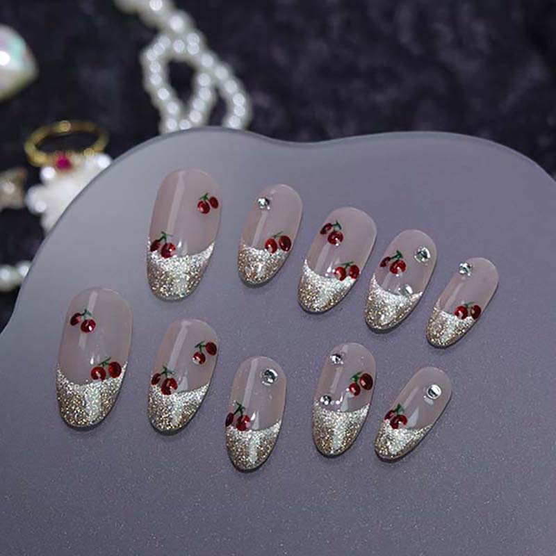 Art Garden Press On Nails Cherry Champagne 103