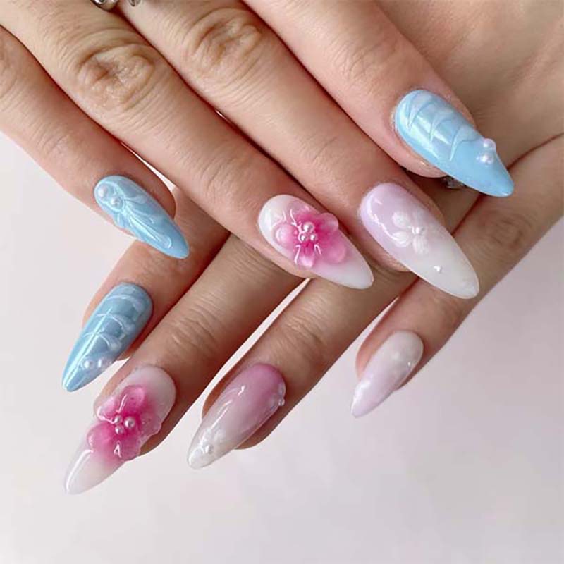 Art Garden Press On Nails Color Clash 22