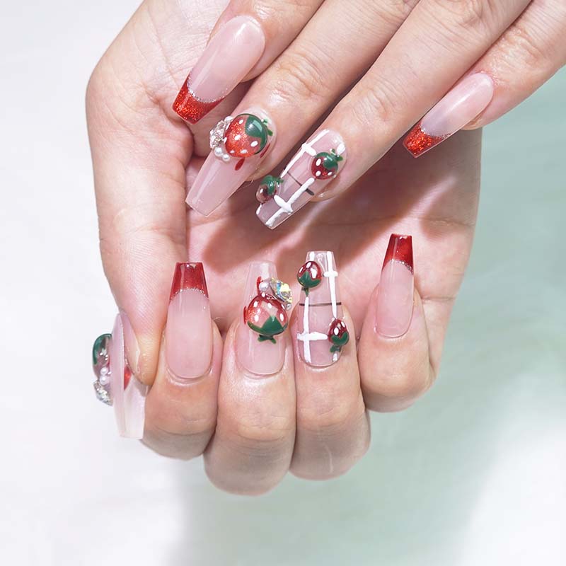 Art Garden Press On Nails Berry Bliss 150