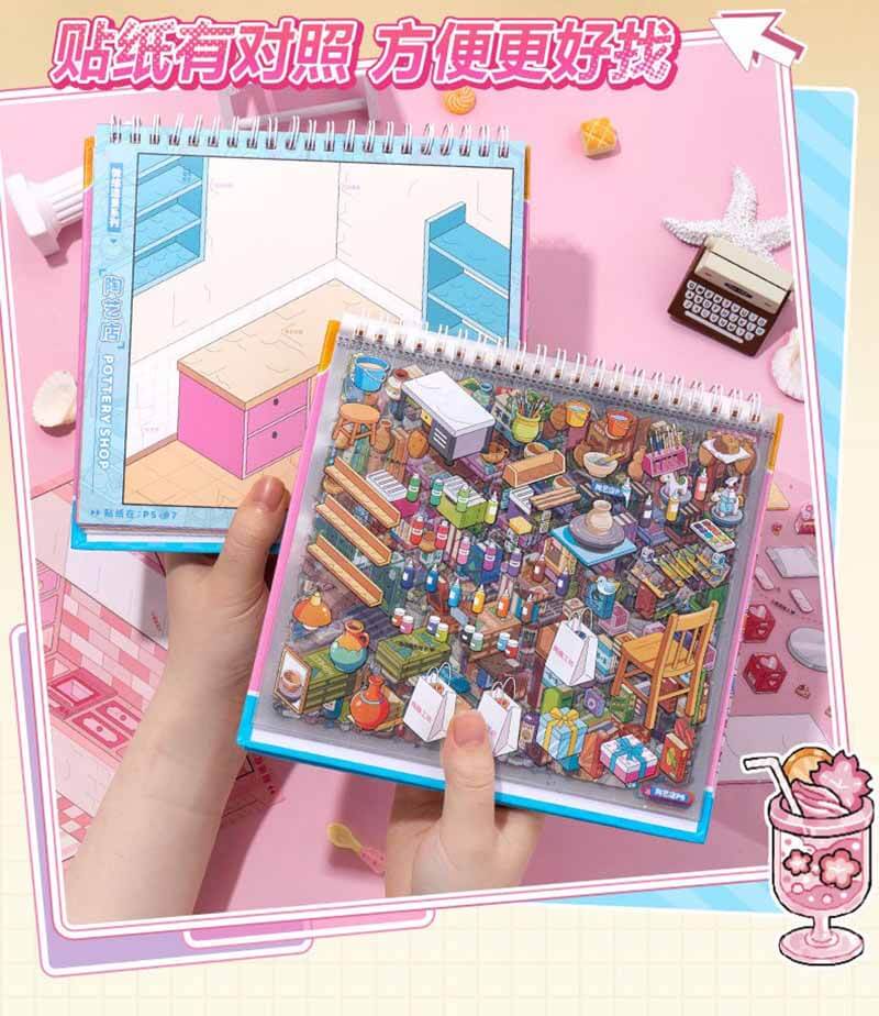 junbei 10.0 Shelf organization DIY 3D Scene Stickers(M)