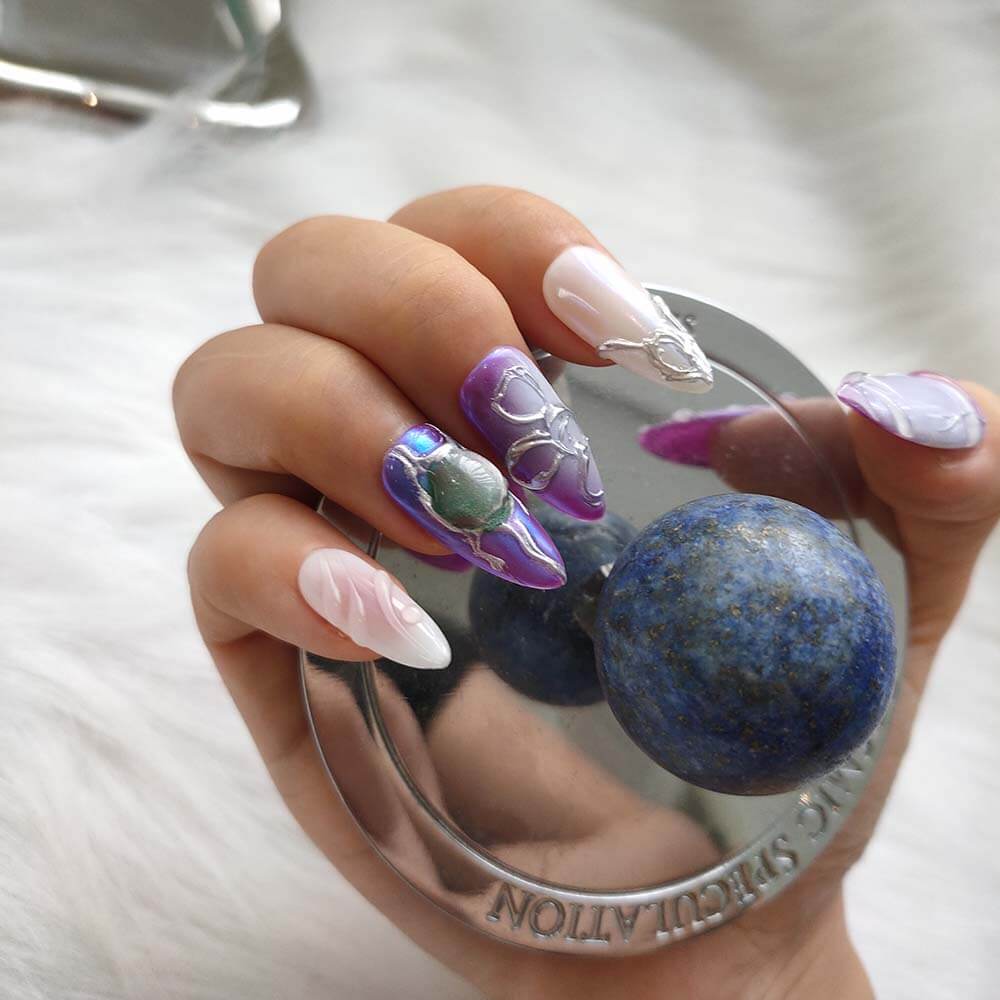 Art Garden Press On Nails Cosmic Pulse 36