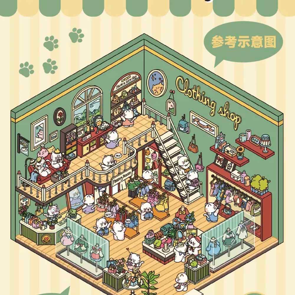 Dodo Shop DIY 3D Scene Stickers 5 Cute Miniature Scenes