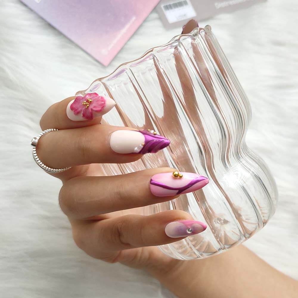 Art Garden Press On Nails Purple Night Dream 30