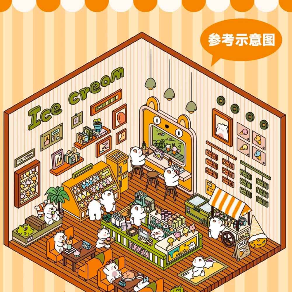 Dodo Shop DIY 3D Scene Stickers 5 Cute Miniature Scenes